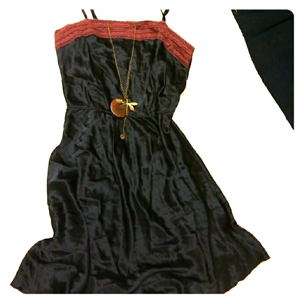 silk Free People slip dress